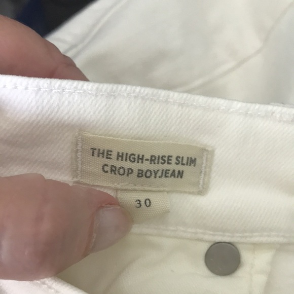 Madewell The High-Rise Slim Crop Boyjean Size 30 - Picture 10 of 11